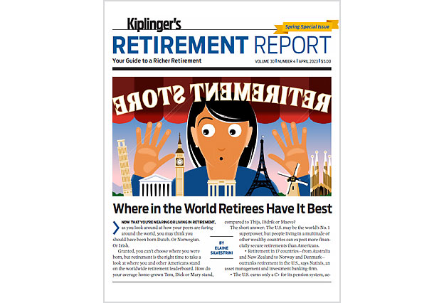 Cover of the April 2023 Kiplinger's Retirement Report